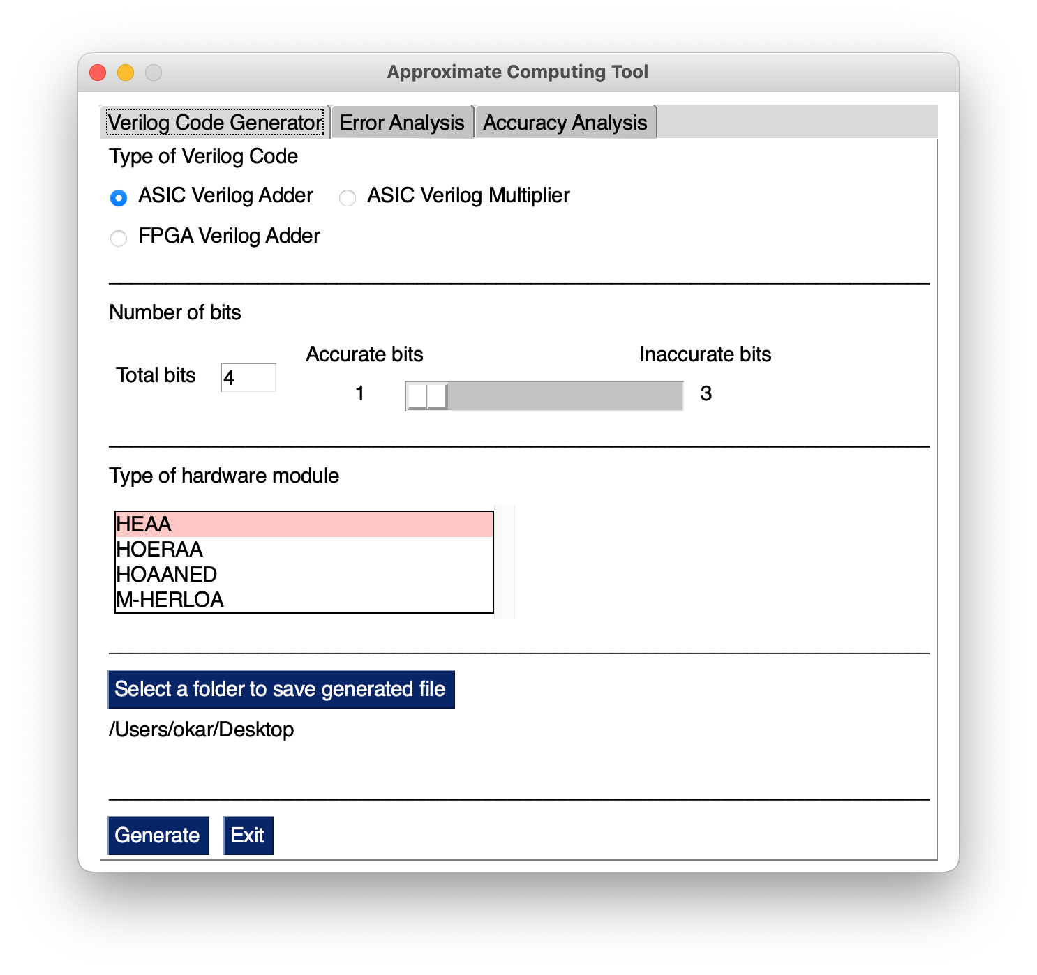 Verilog Code Generator